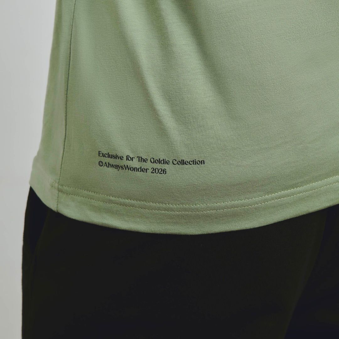 Little Goldie Oversized Tee | Matcha latte