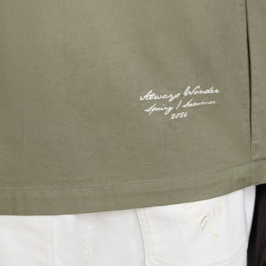Canvas Breeze Shirt | Green Moss