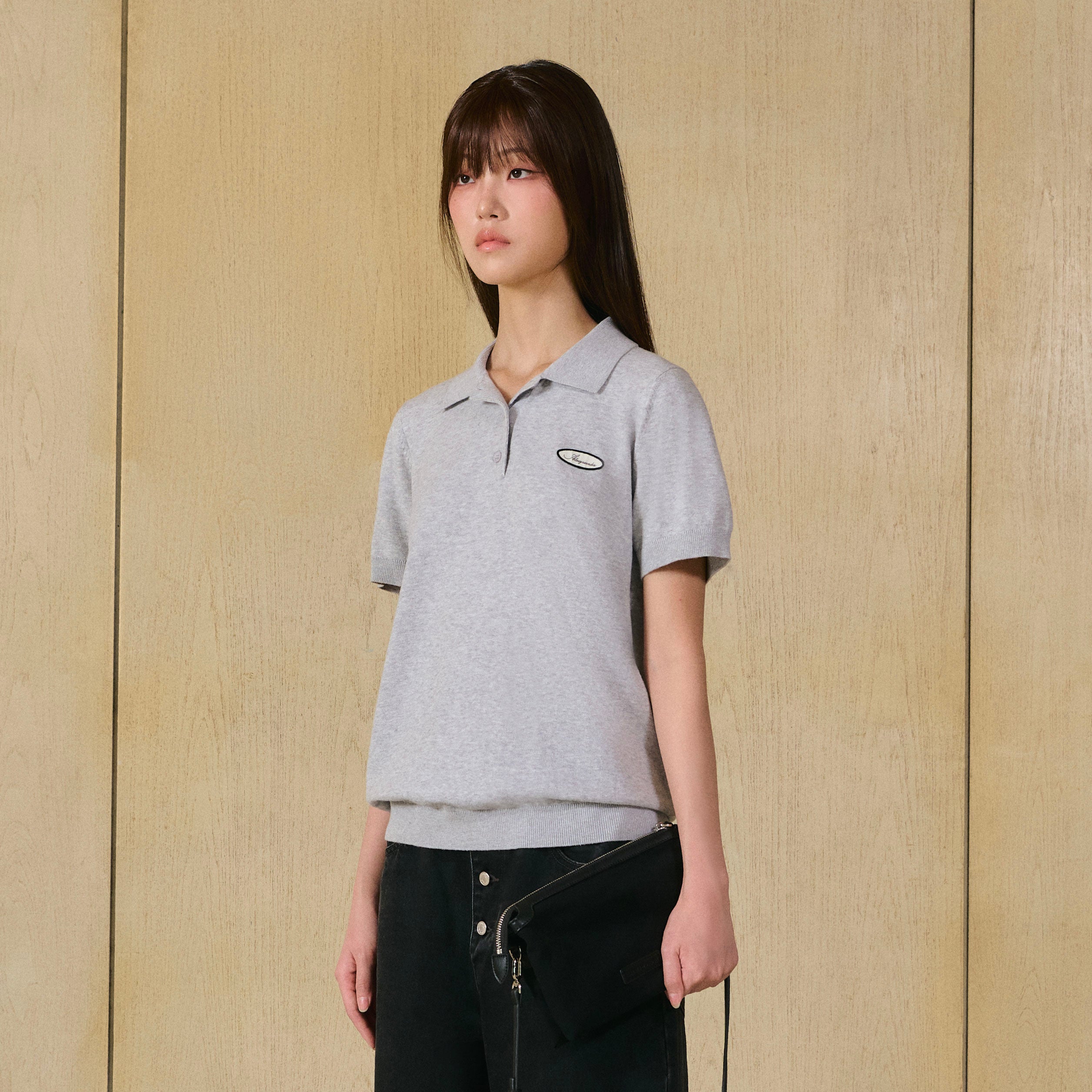 00K Academy Polo | Locker Gray – AlwaysWonder