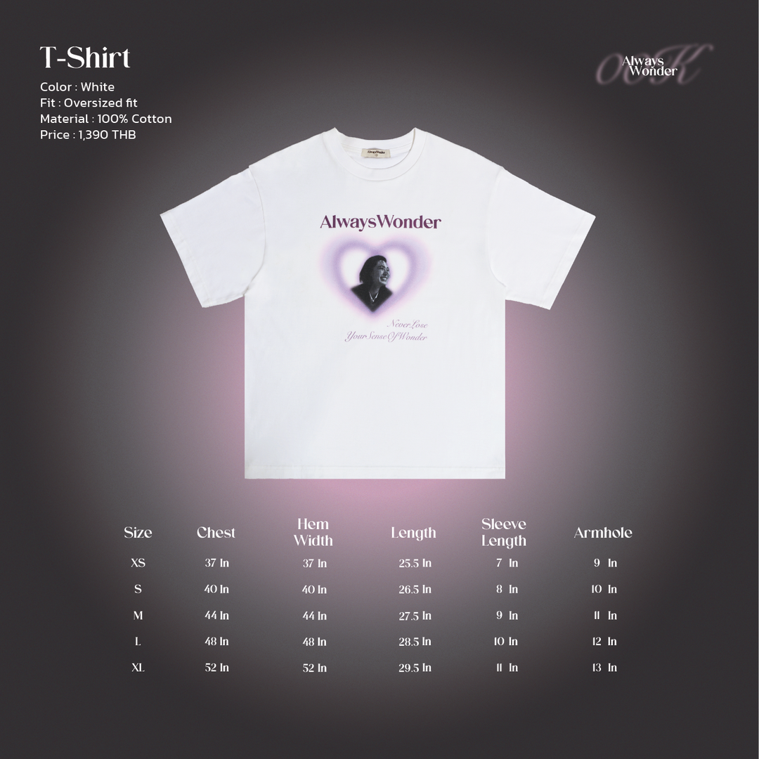 AlwaysWonder | 'Birthday' White T-Shirt