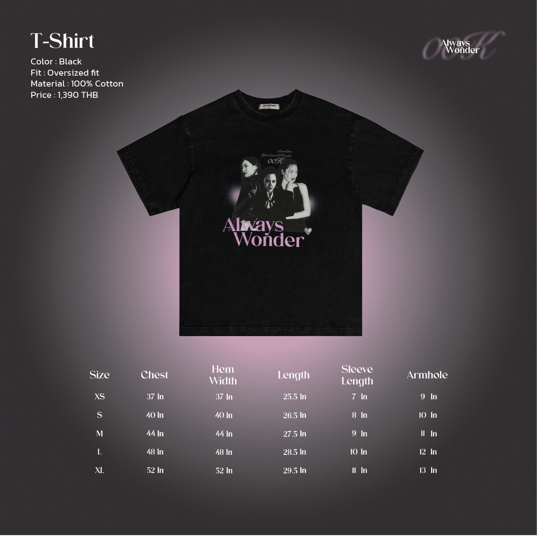 AlwaysWonder | 'Birthday' Black T-Shirt