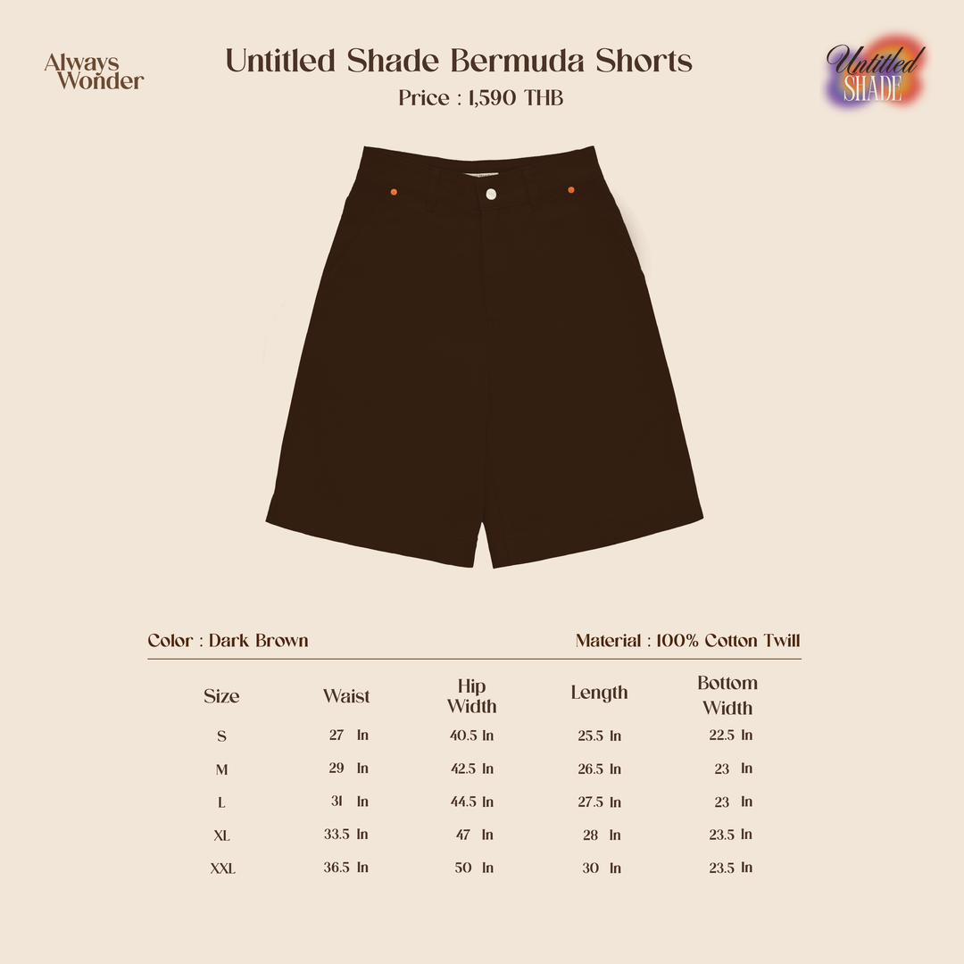 Dark Brown Bermuda shorts | Untitled Shade