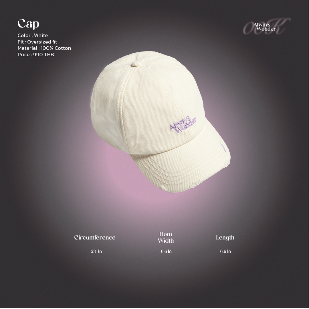 AlwaysWonder | 'Birthday' White Cap