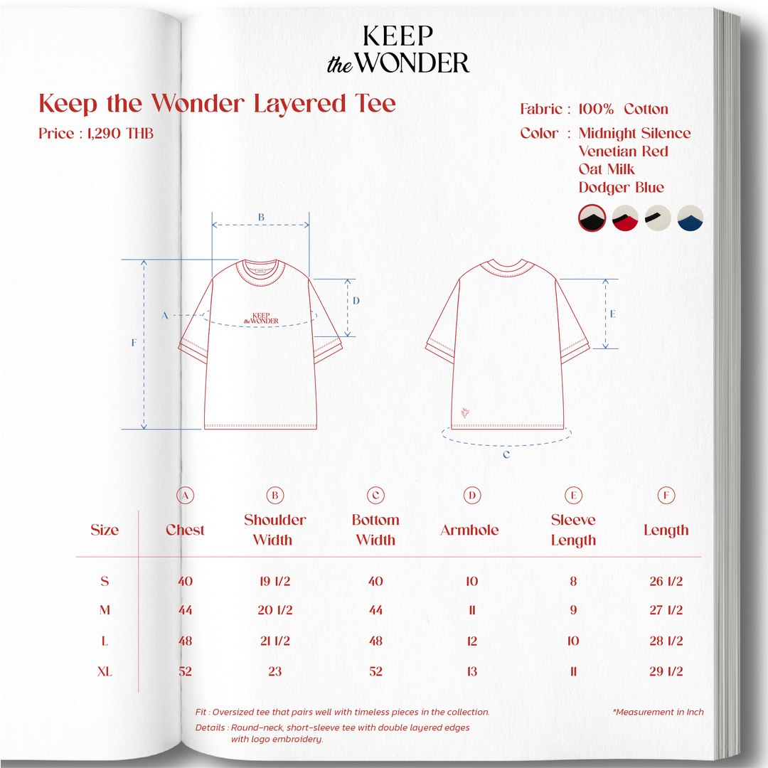 Keep the Wonder Layered Tee | Midnight Silence