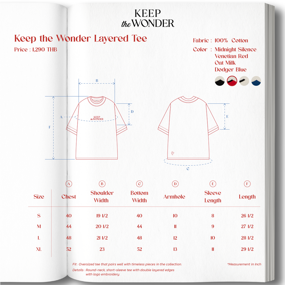 Keep the Wonder Layered Tee | Venetian Red