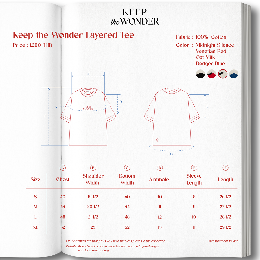 (Pre-order) Keep the Wonder Layered Tee | Dodger Blue