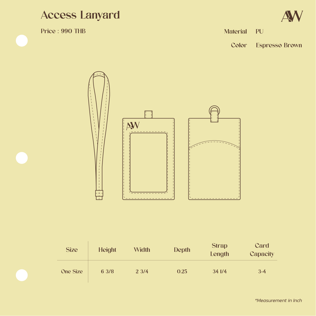 Access Lanyard | Espresso Brown