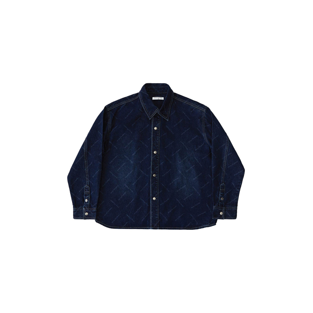 (Pre-order) Monogram Flow Denim Jacket | Deep Indigo