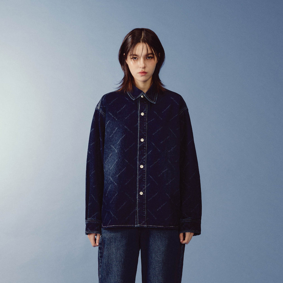 (Pre-order) Monogram Flow Denim Jacket | Deep Indigo