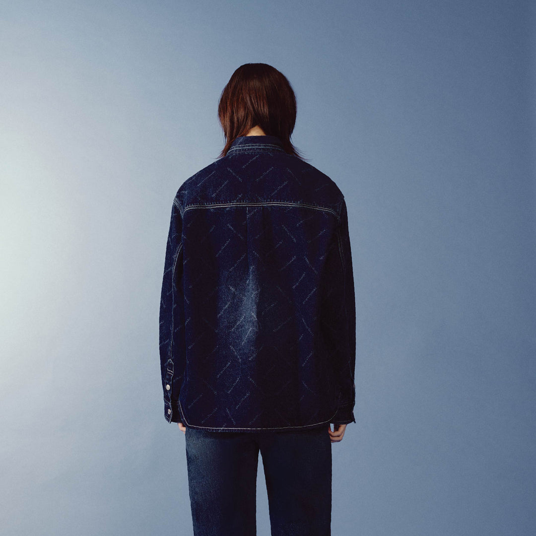 (Pre-order) Monogram Flow Denim Jacket | Deep Indigo