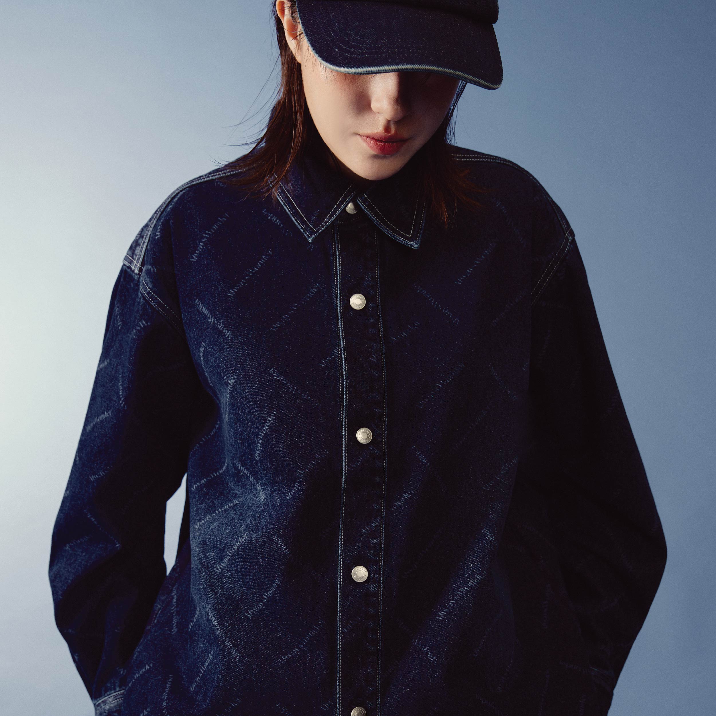 Monogram Flow Denim Jacket | Deep Indigo – AlwaysWonder