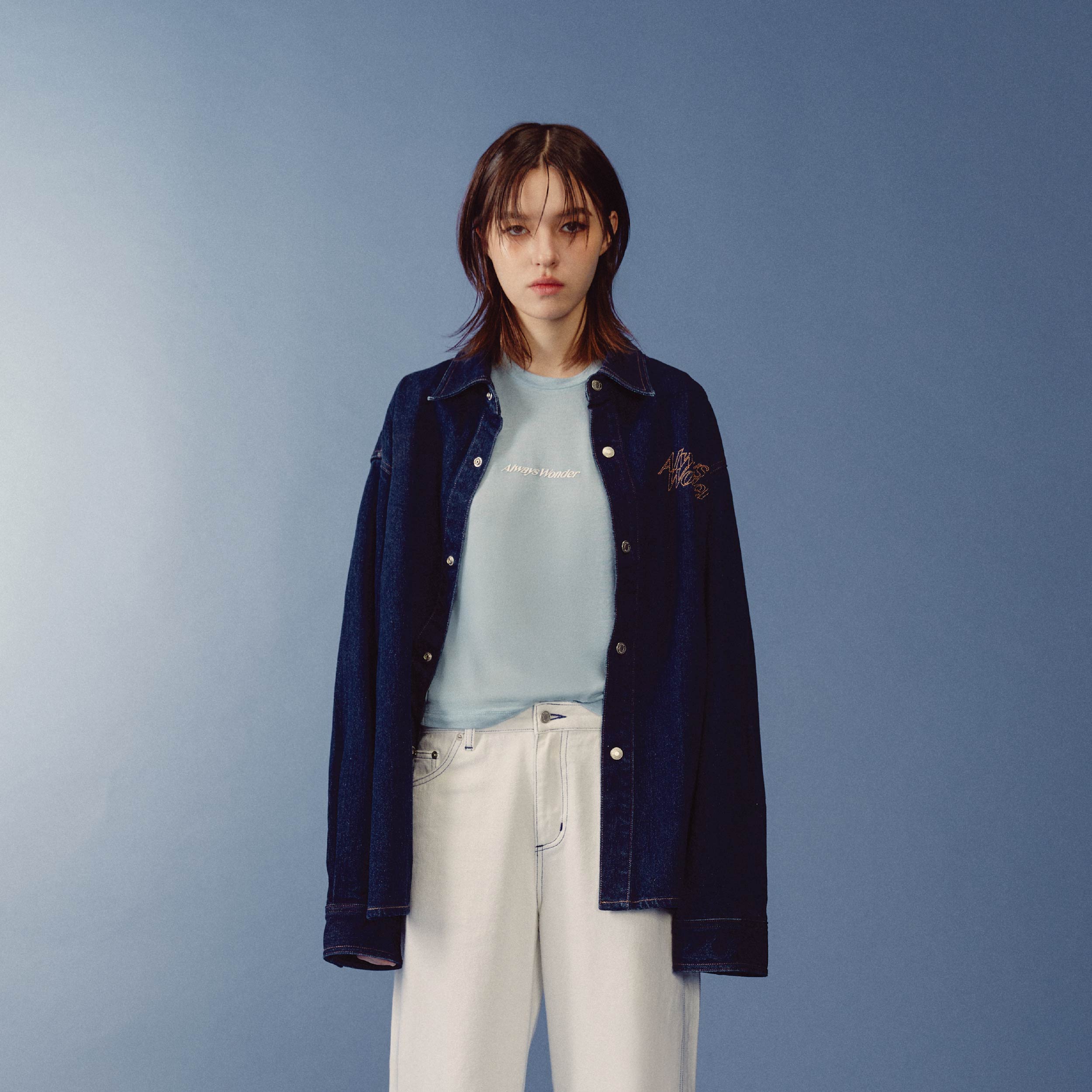 Sculpture Form Denim Jacket | Deep Indigo – AlwaysWonder