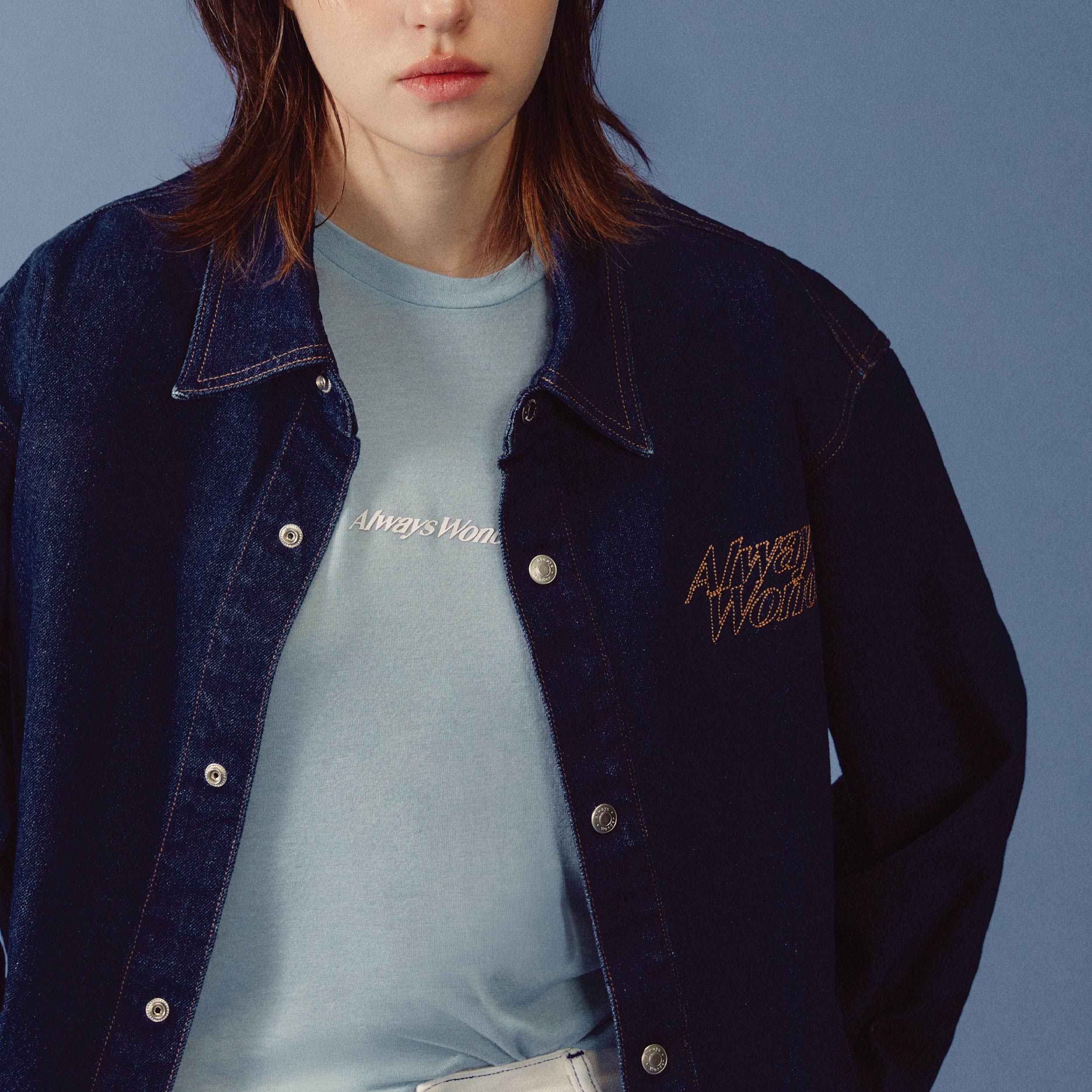 Lingorm Always wonderデニムジャケット M サイズ Sculpture Form Denim Jacket | Deep Indigo – AlwaysWonder