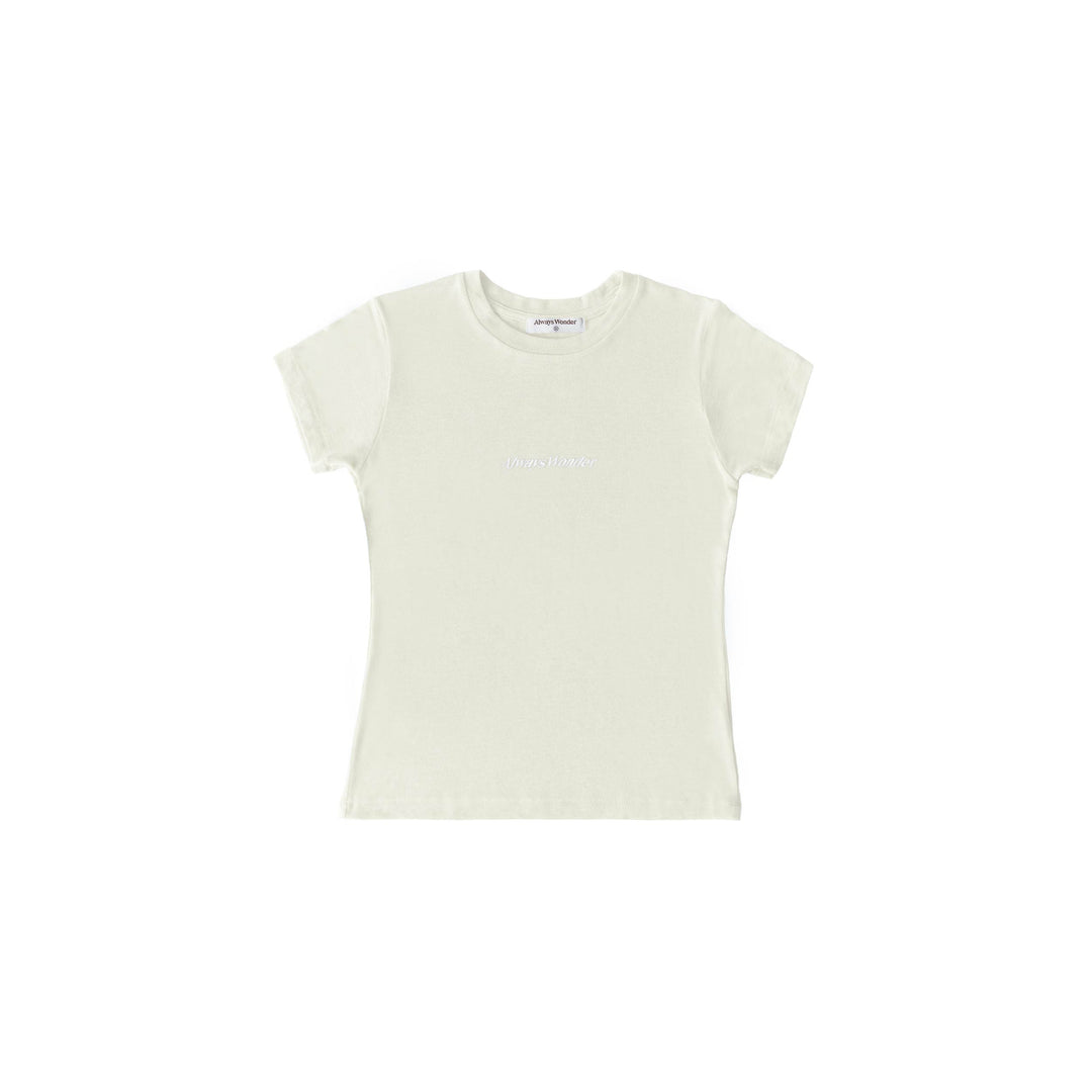 Relaxed Logo Baby Tee | Sand beige