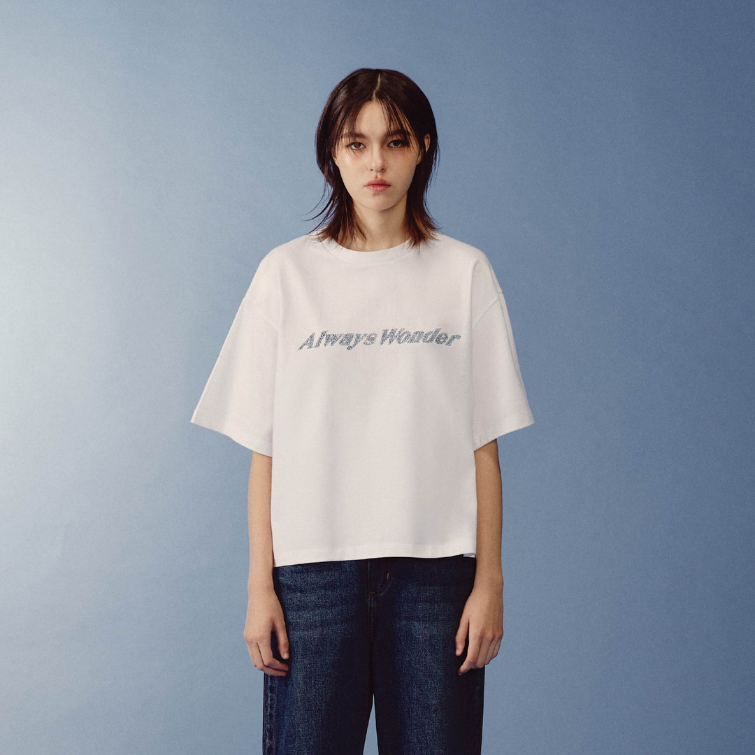Canvas Essential Boxy Tee | Plaster White