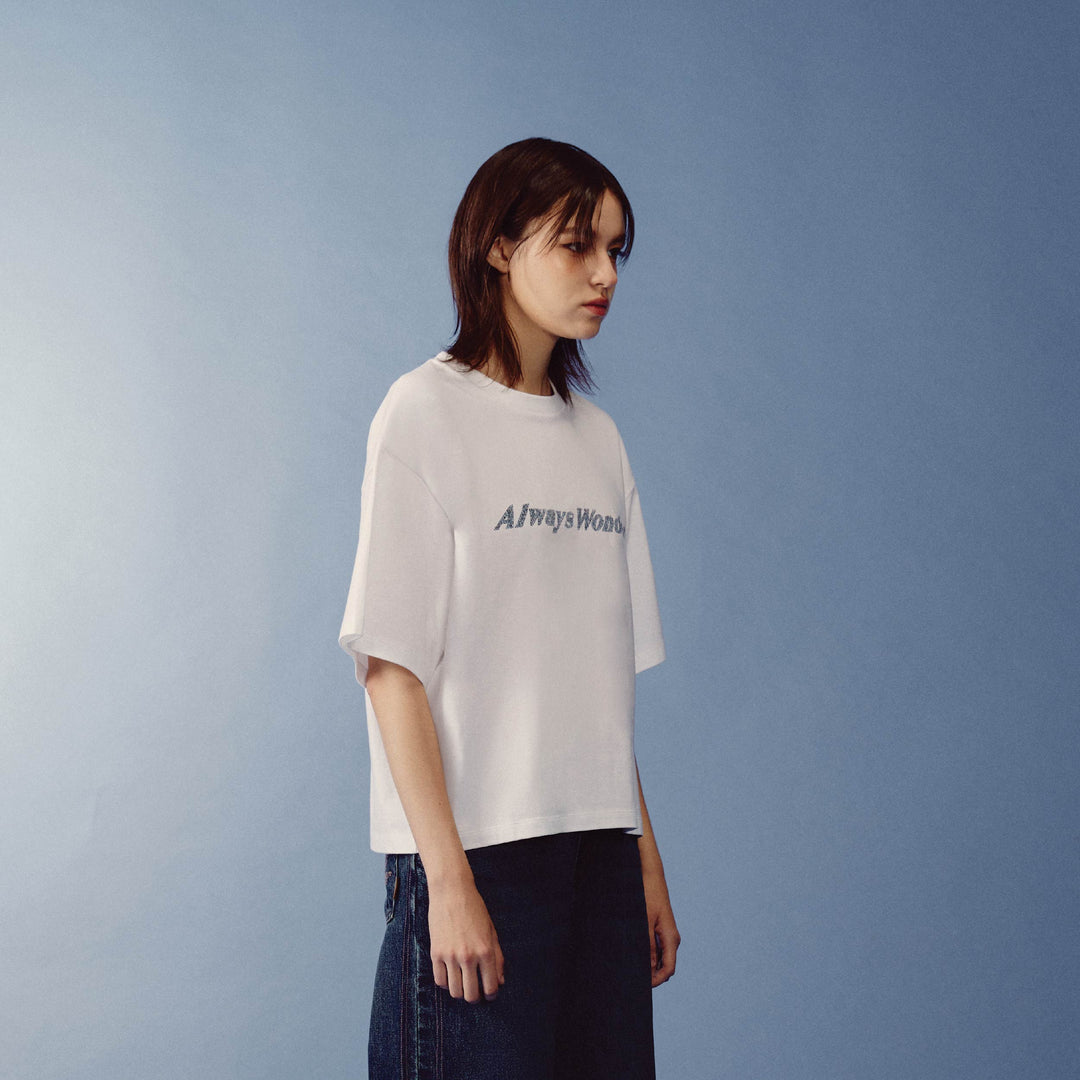 Canvas Essential Boxy Tee | Plaster White