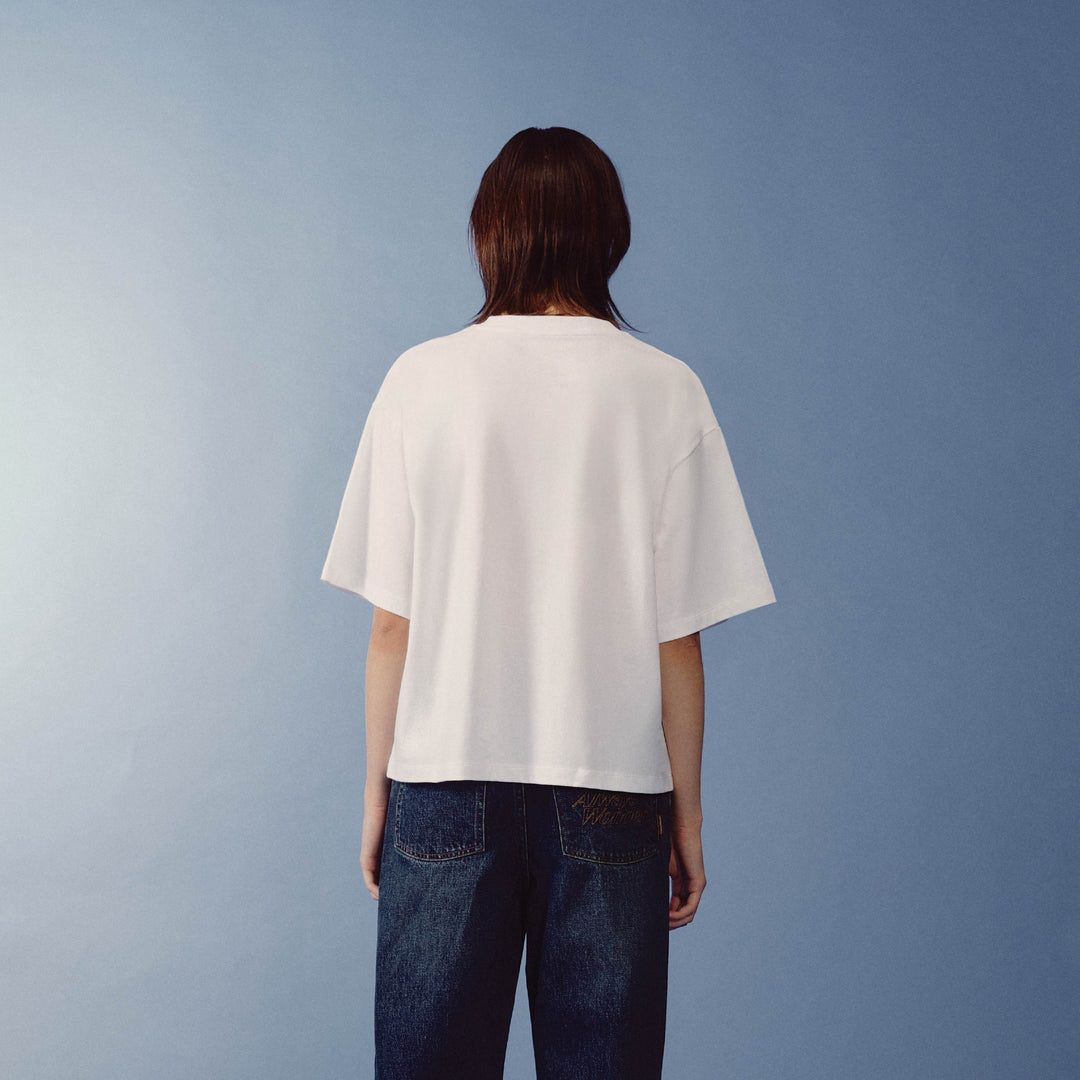 Canvas Essential Boxy Tee | Plaster White
