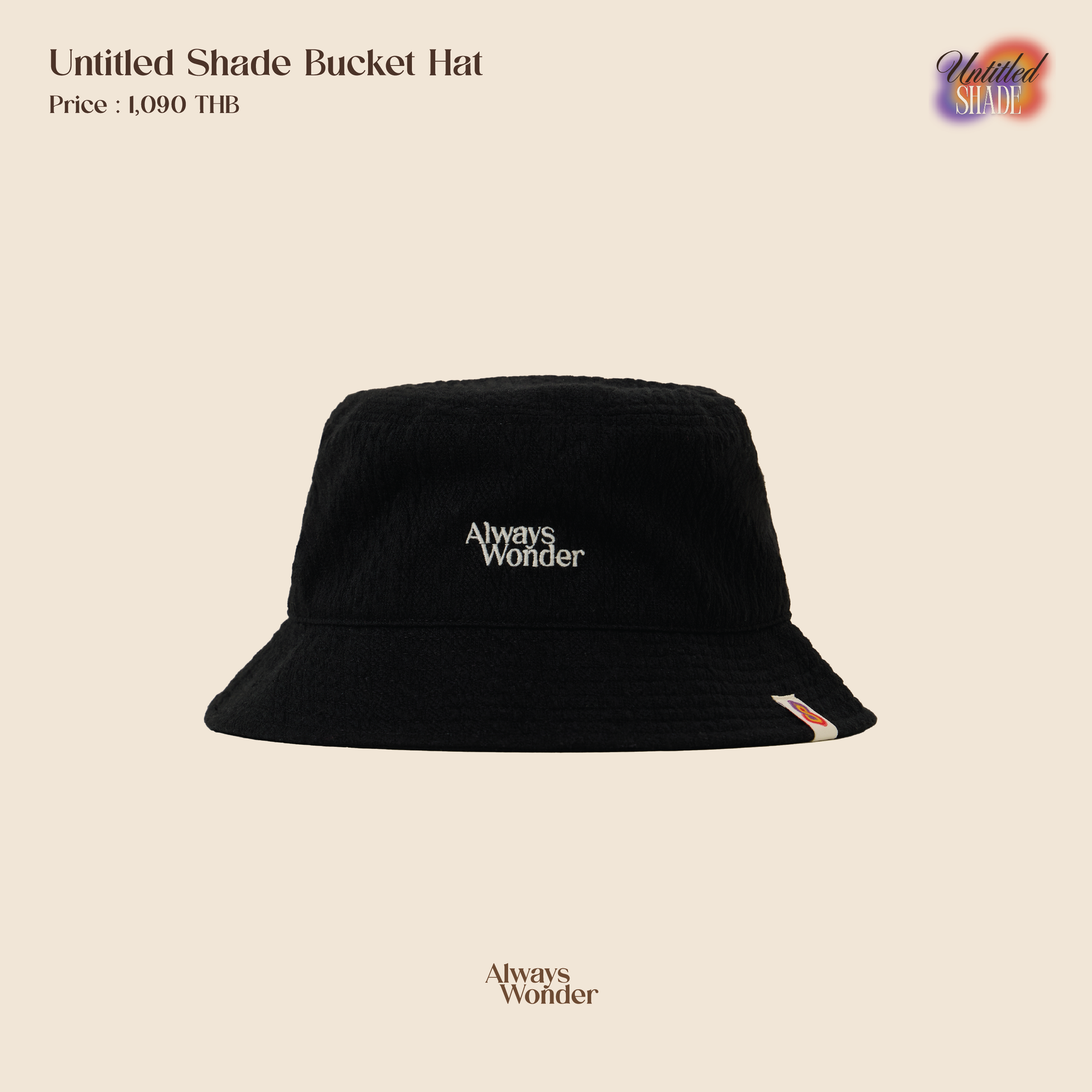 Black Bucket Hat | Untitled Shade – AlwaysWonder