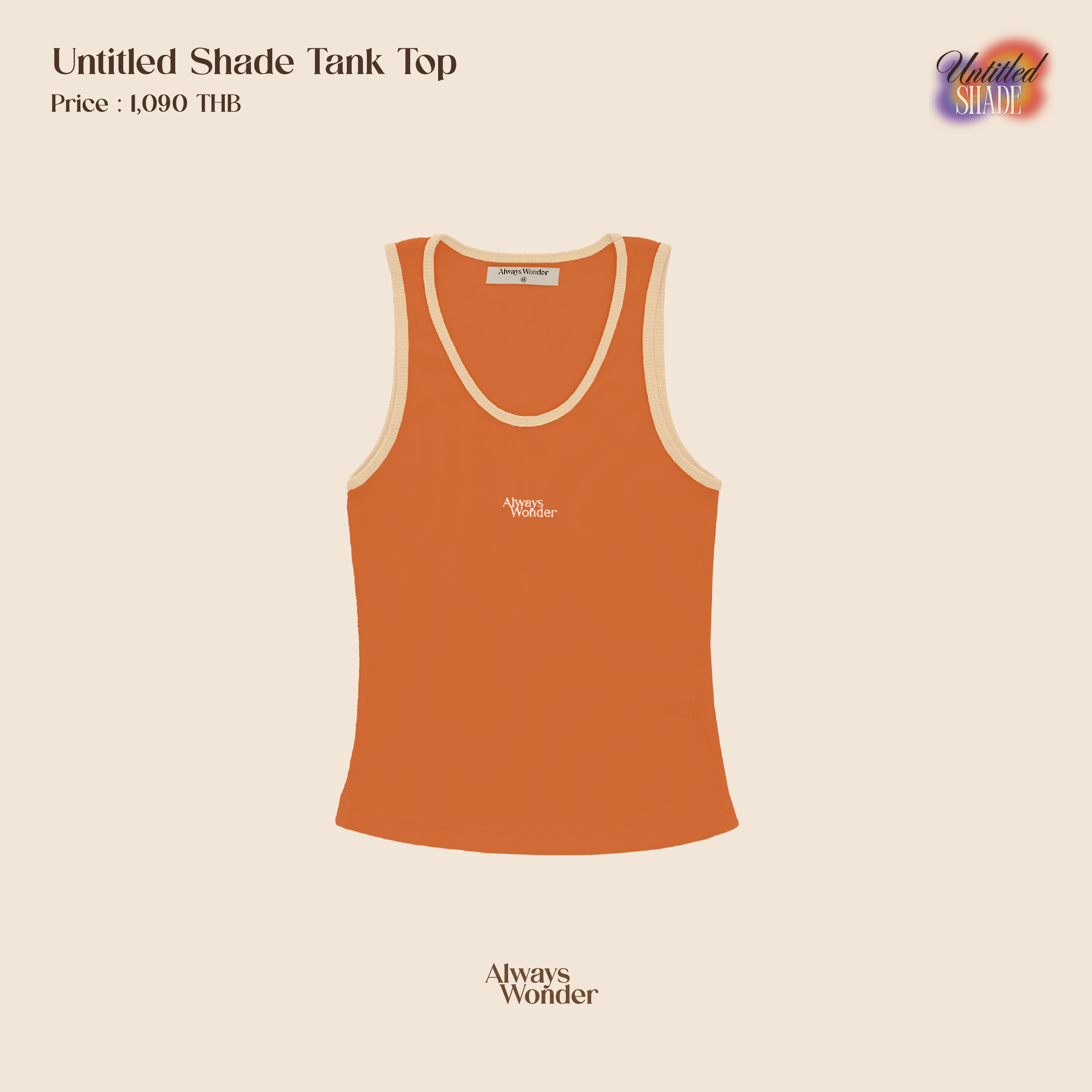 Orange Tank Top | Untitled Shade