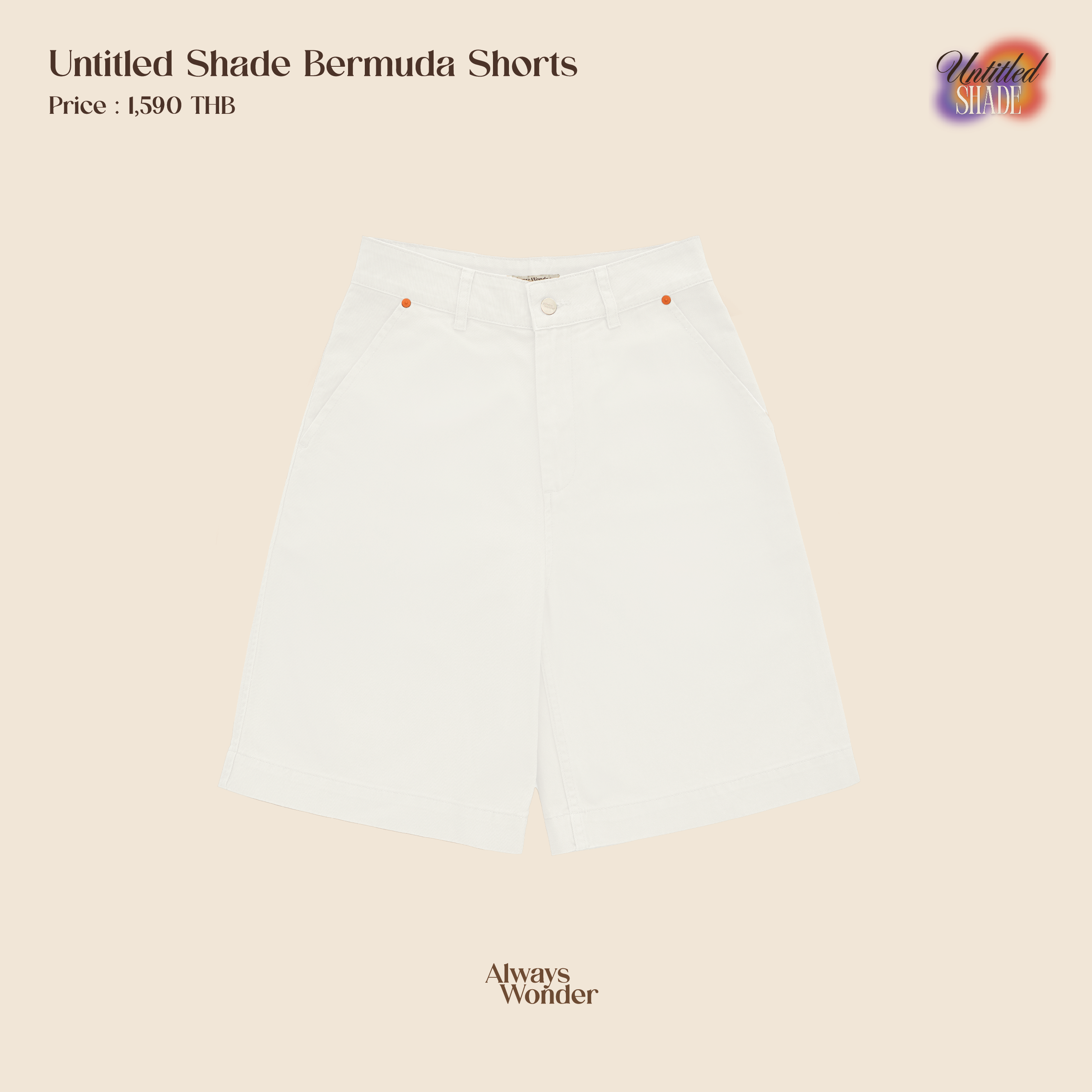 Off White Bermuda shorts | Untitled Shade