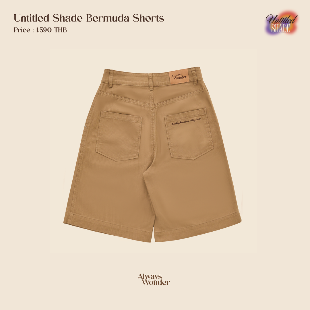 Khaki Bermuda shorts | Untitled Shade