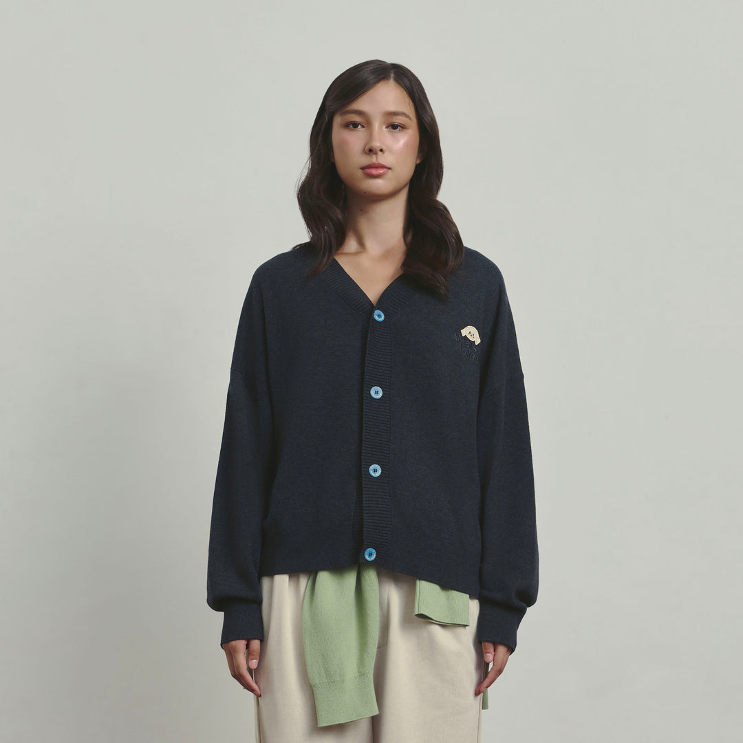 Wonderland cozy cardigan | Dark Charcoal
