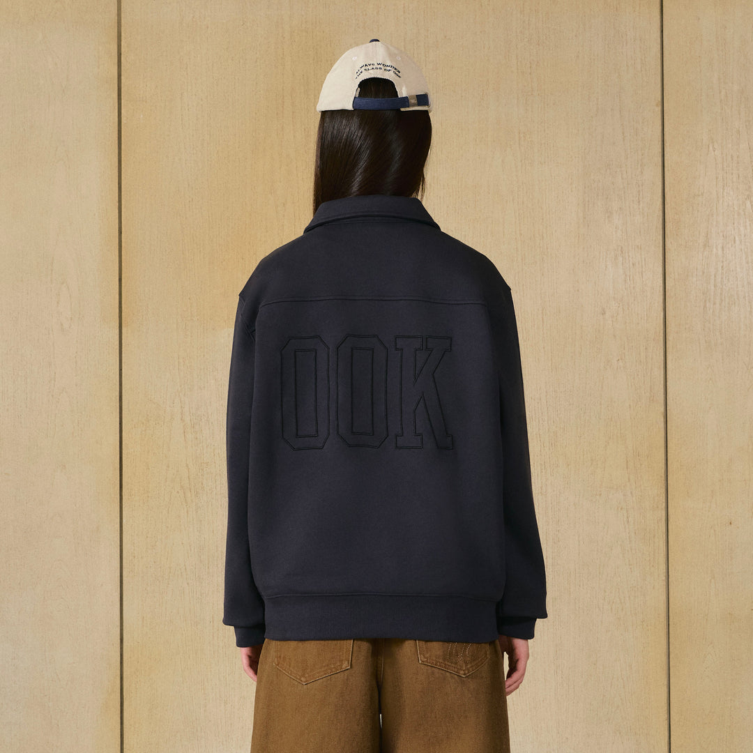 Campus Half-Zip Sweater | Navy Ink