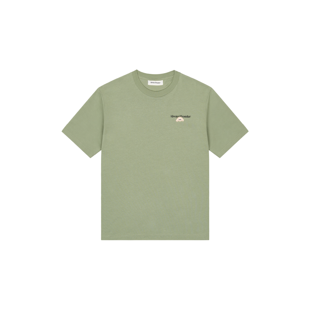 Little Goldie Oversized Tee | Matcha latte