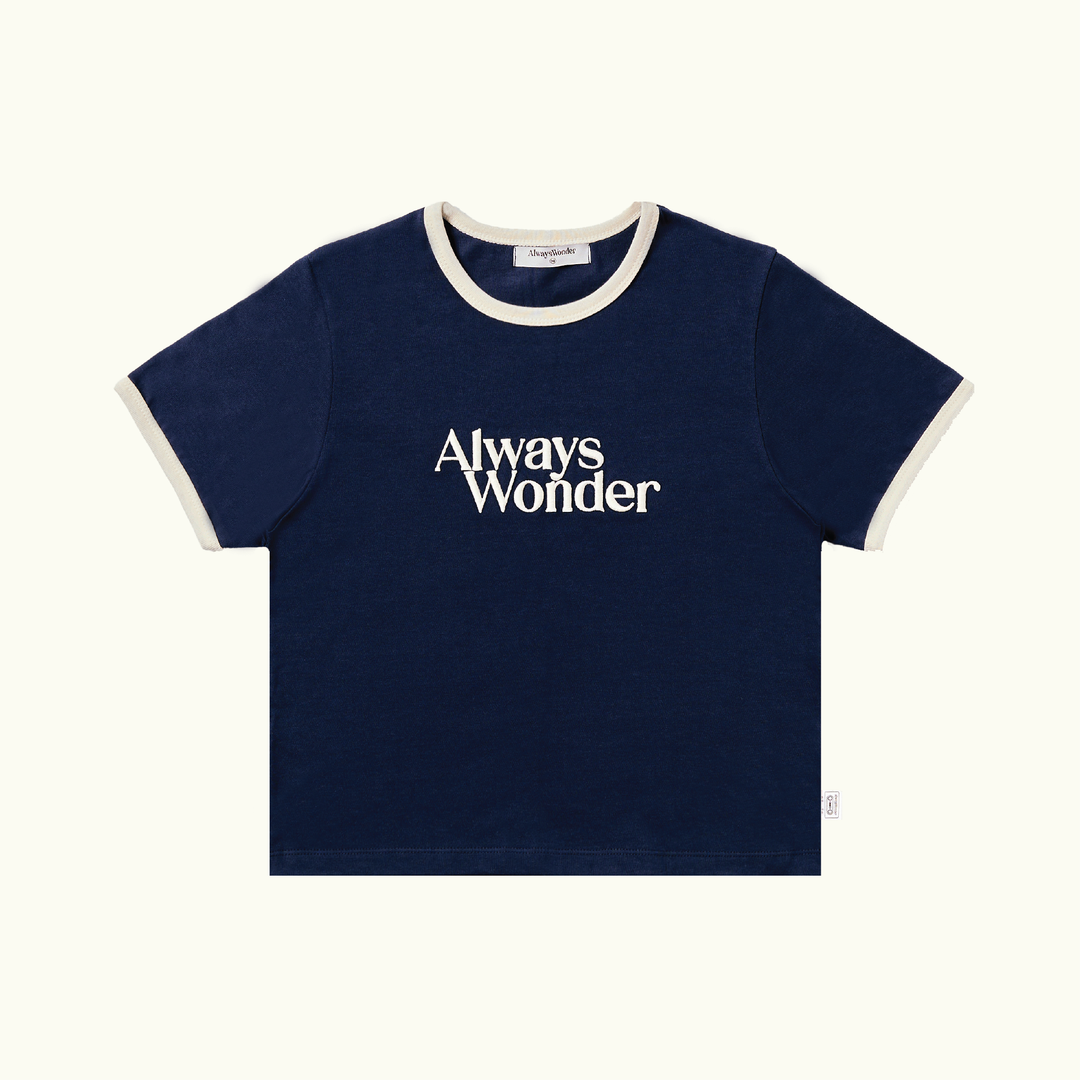 AlwaysWonder | 'A Digital Heartbeat' Navy Baby Tee