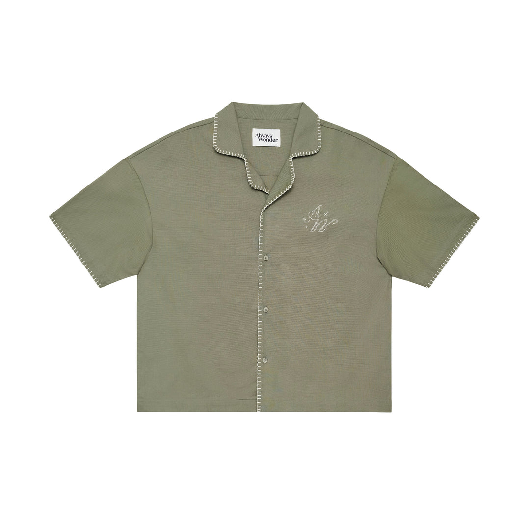 Canvas Breeze Shirt | Green Moss