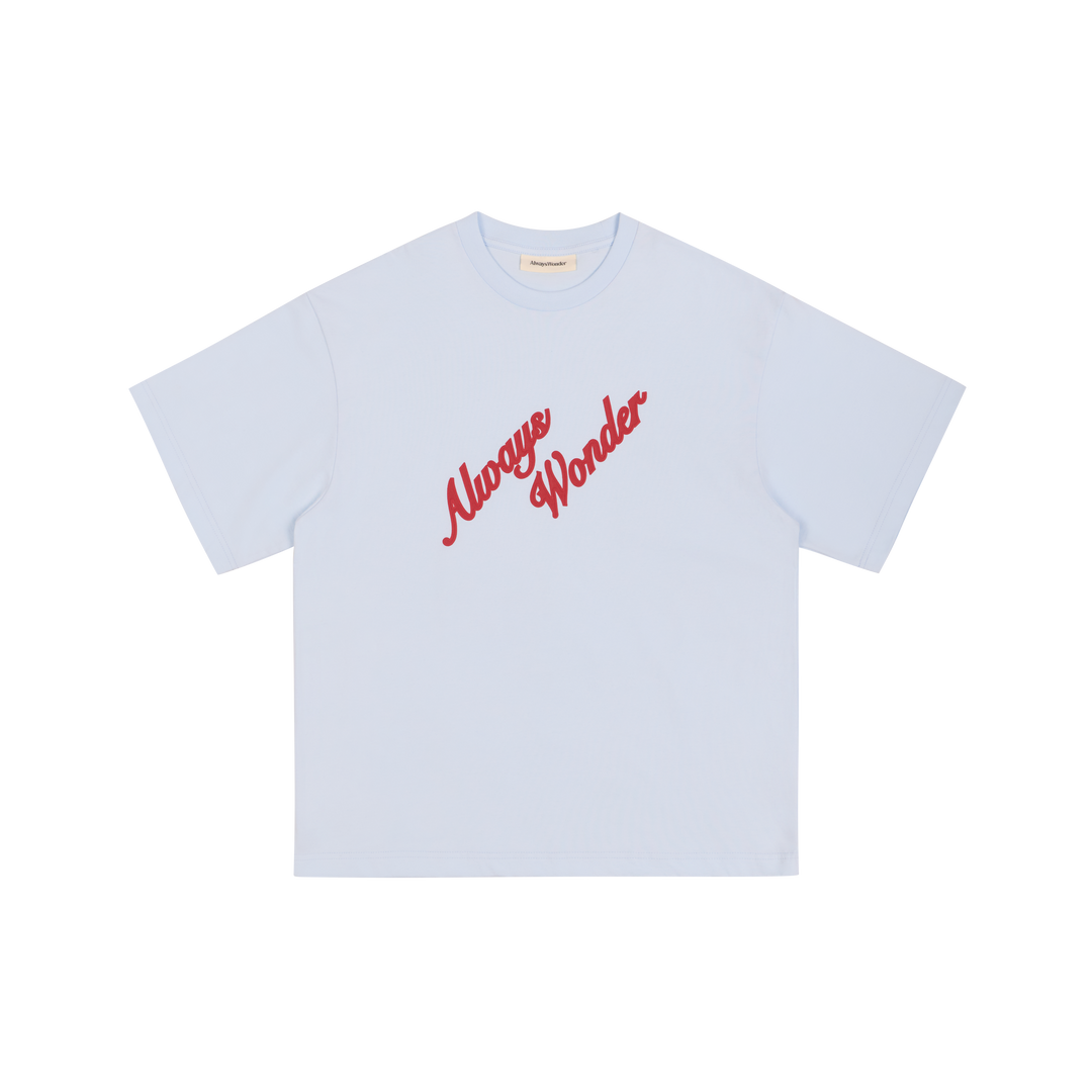 Always Presense Oversized Tee | Clear Sky