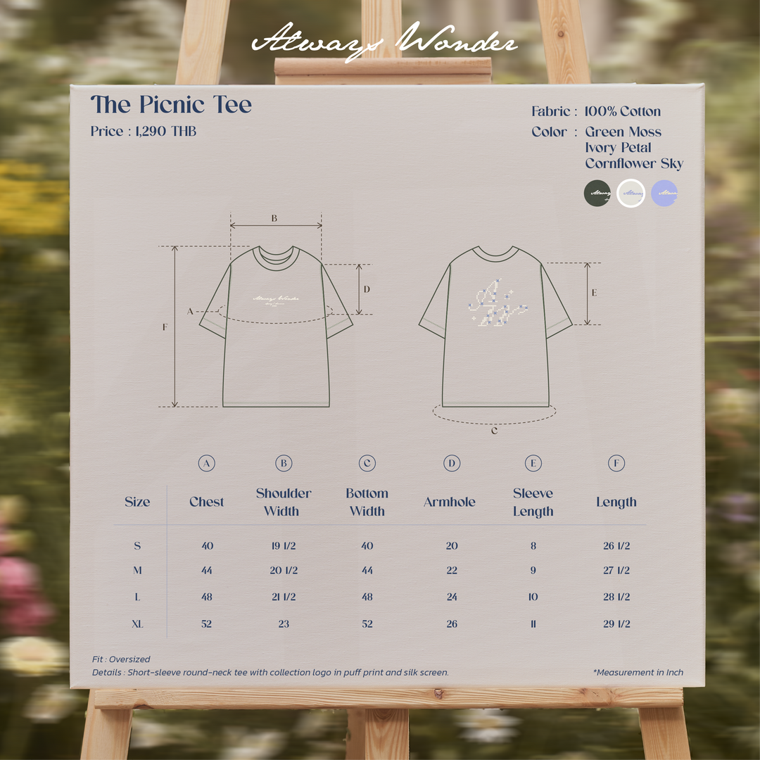 The Picnic Tee | Ivory Petal