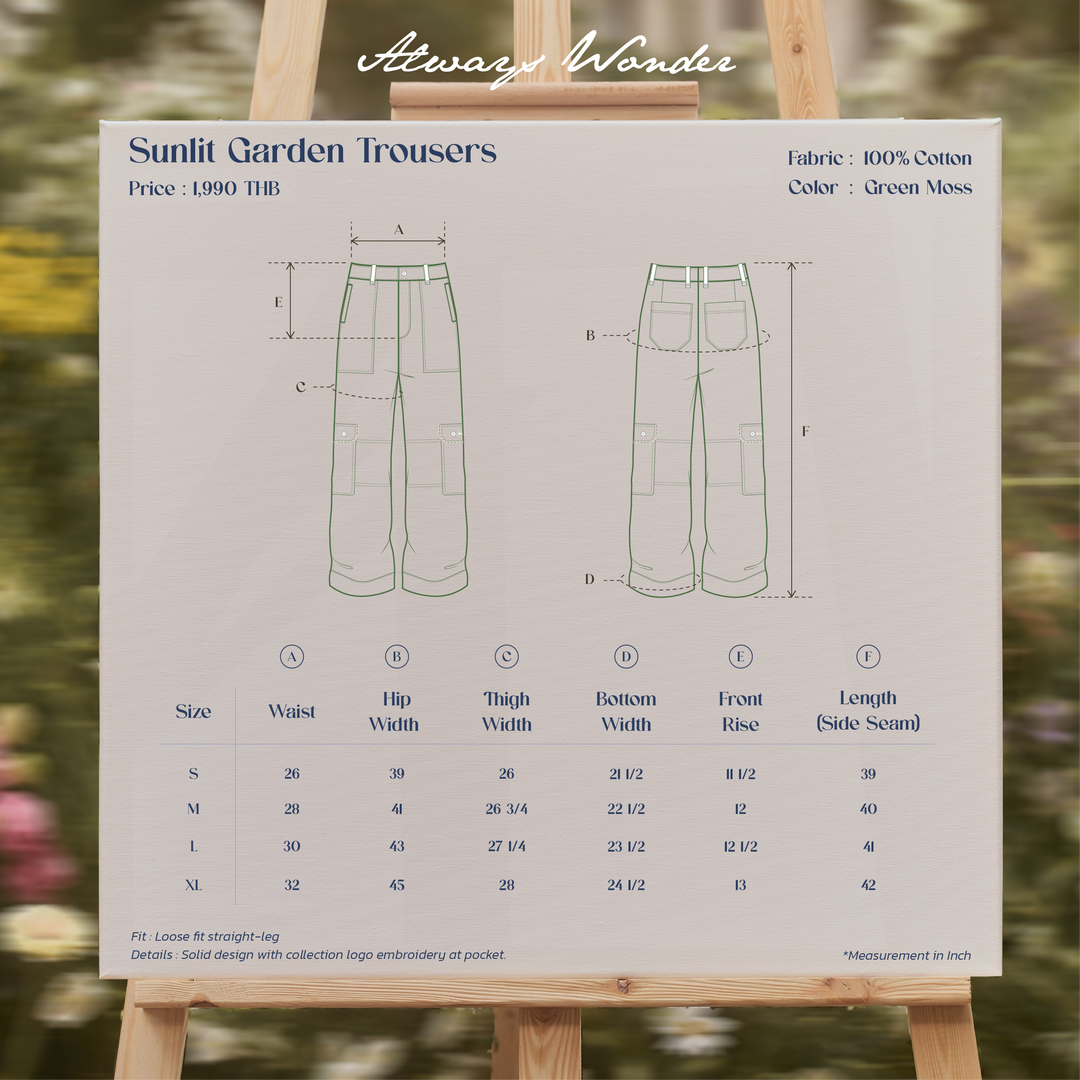 Sunlit Garden Trousers | Green Moss
