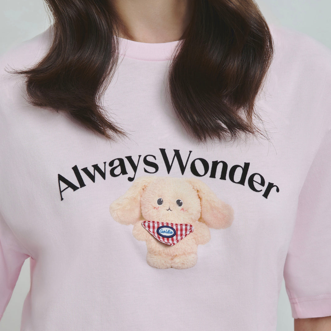 Goldie's Everyday oversized tee | Strawberry Milk