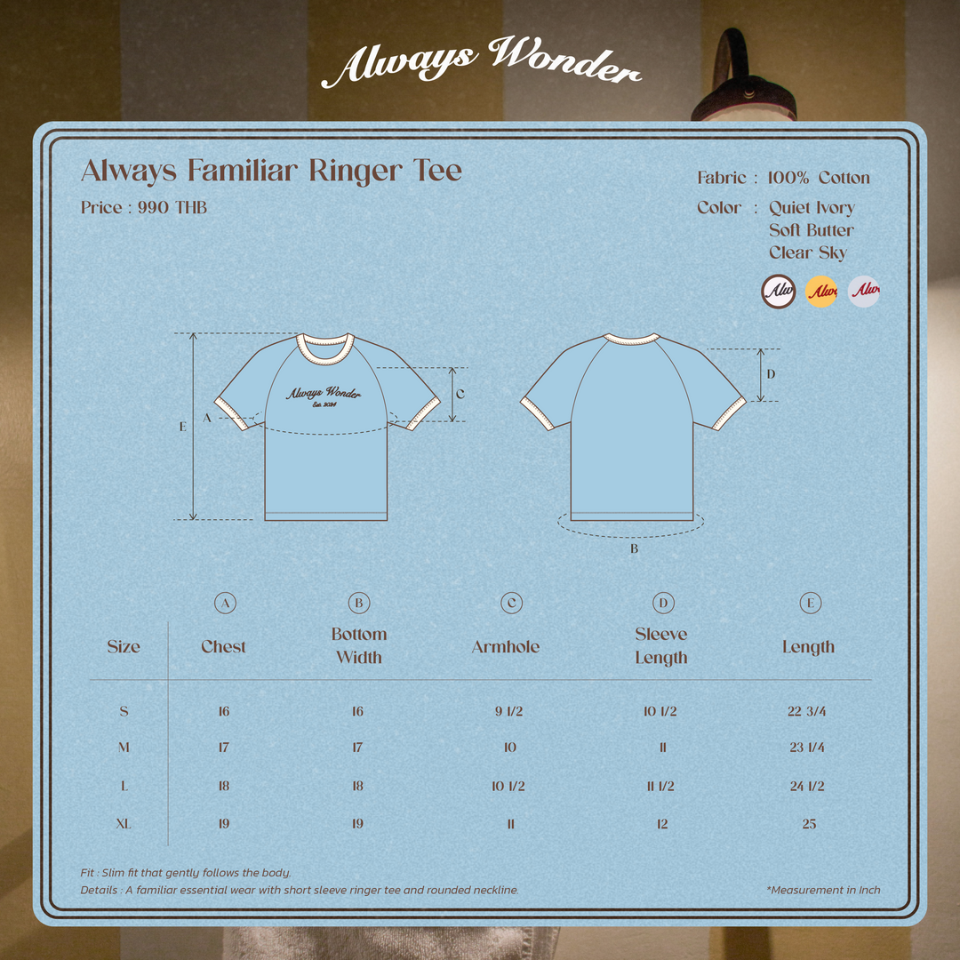 Always Familiar Ringer Tee | Quiet Ivory