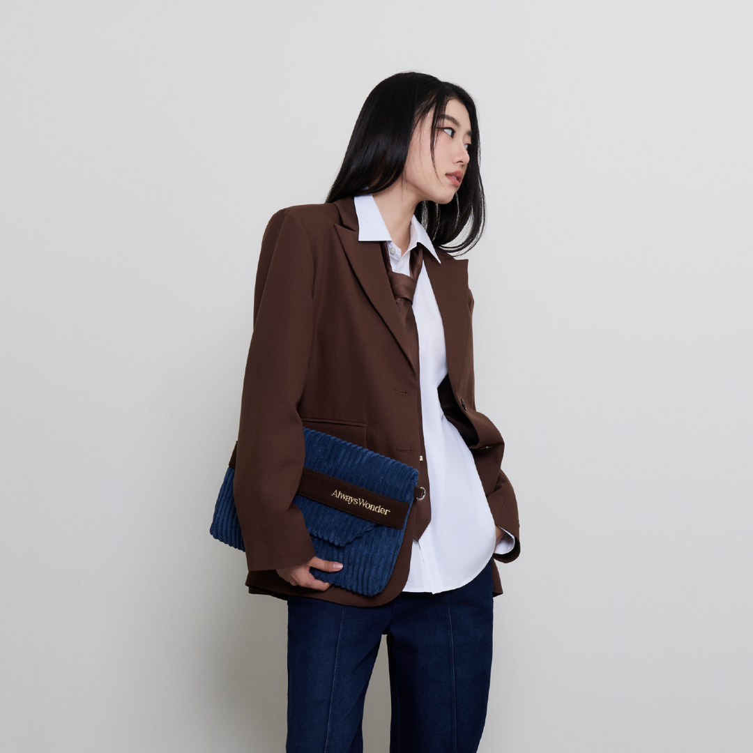 To-Go Corduroy Carrier | Oxford Blue