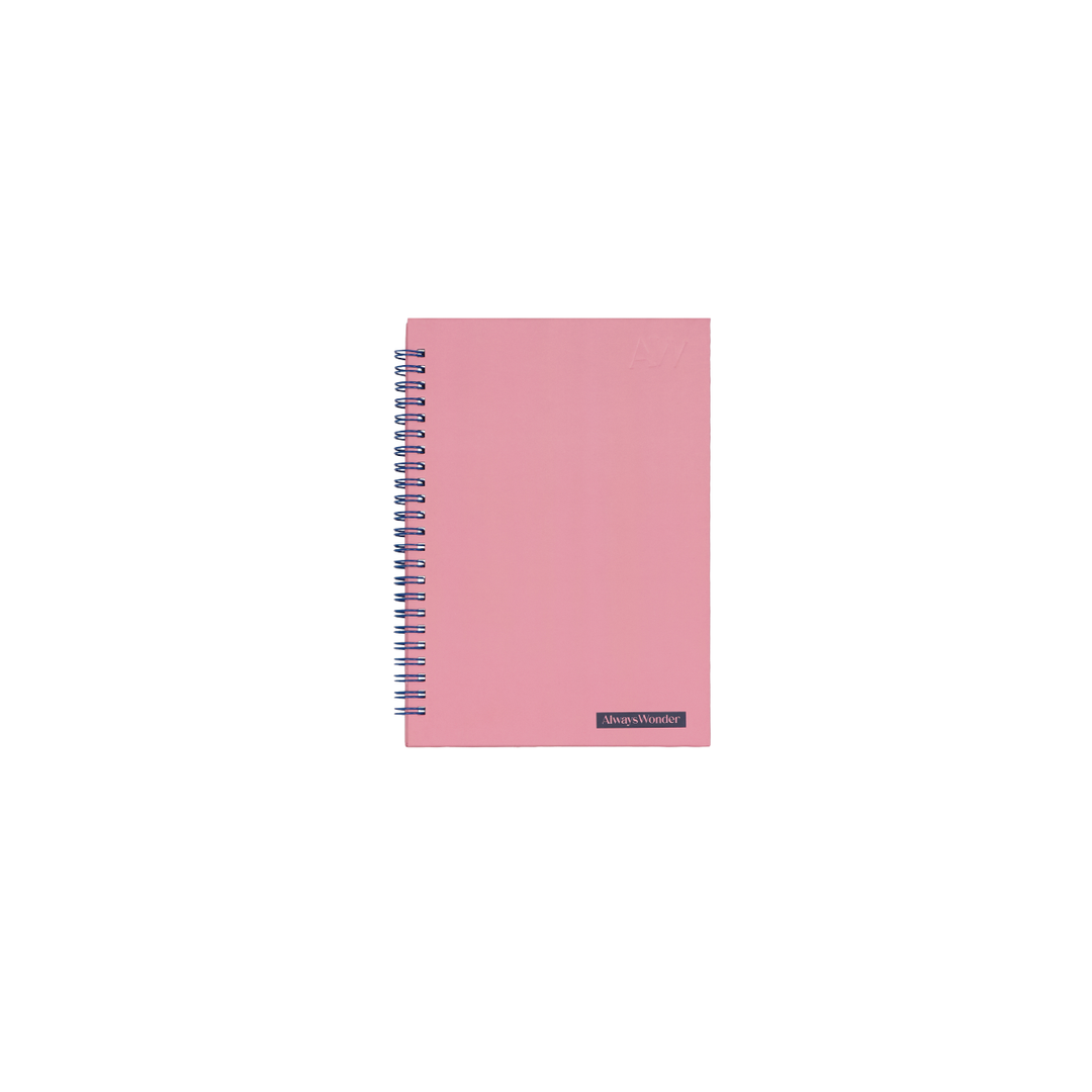 Daily Notes Notebook | Rose pink