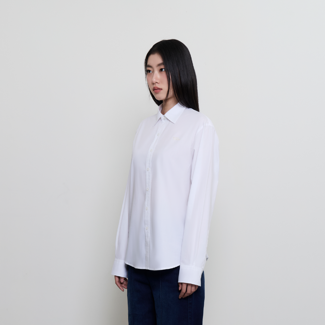 Morning Brief Shirt | White Chalk
