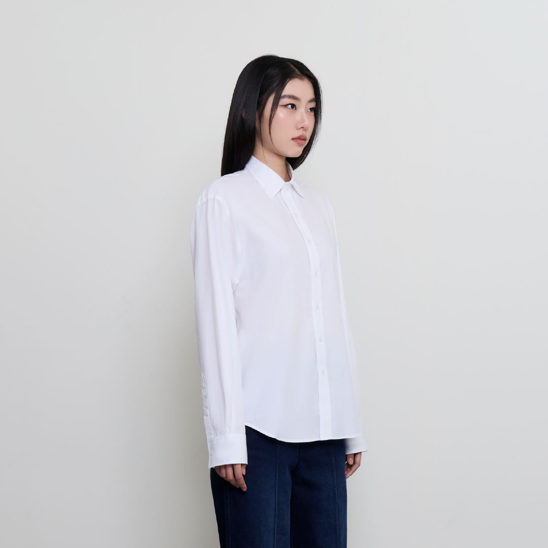 Morning Brief Shirt | White Chalk