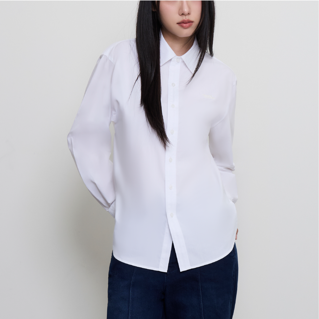 Morning Brief Shirt | White Chalk