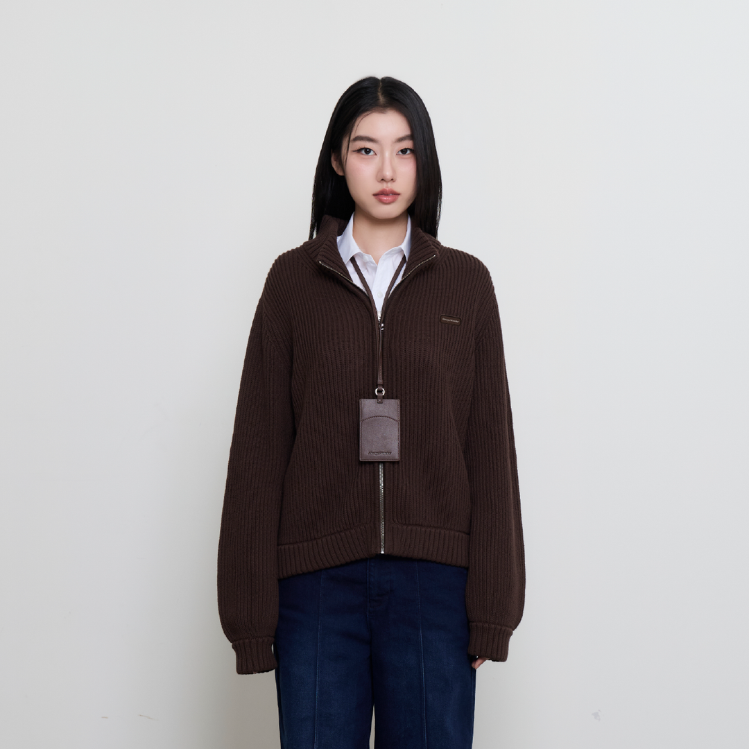 (Pre-order) Take a Break Cardigan | Espresso Brown