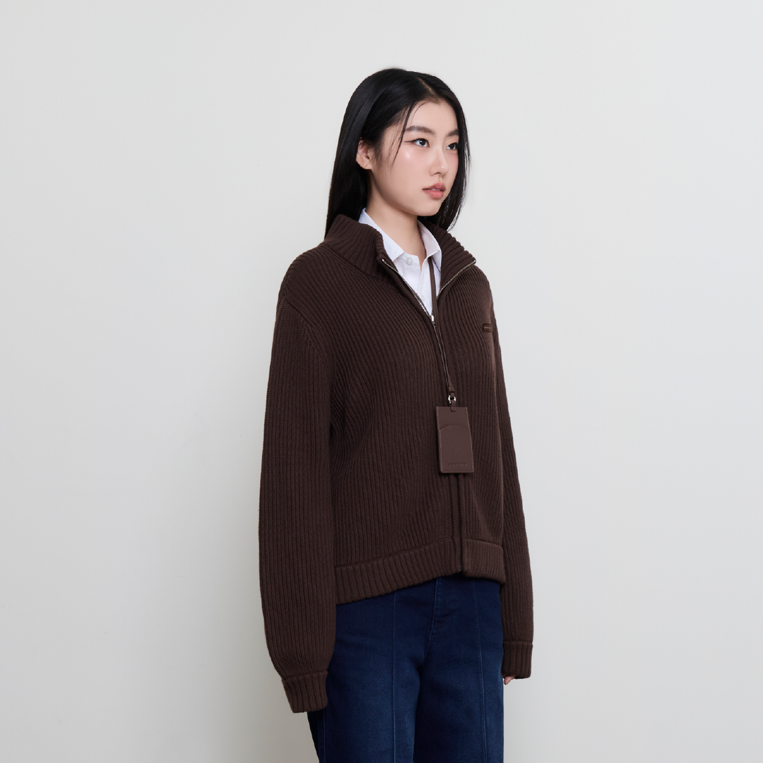 (Pre-order) Take a Break Cardigan | Espresso Brown