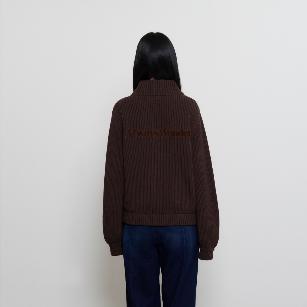 (Pre-order) Take a Break Cardigan | Espresso Brown