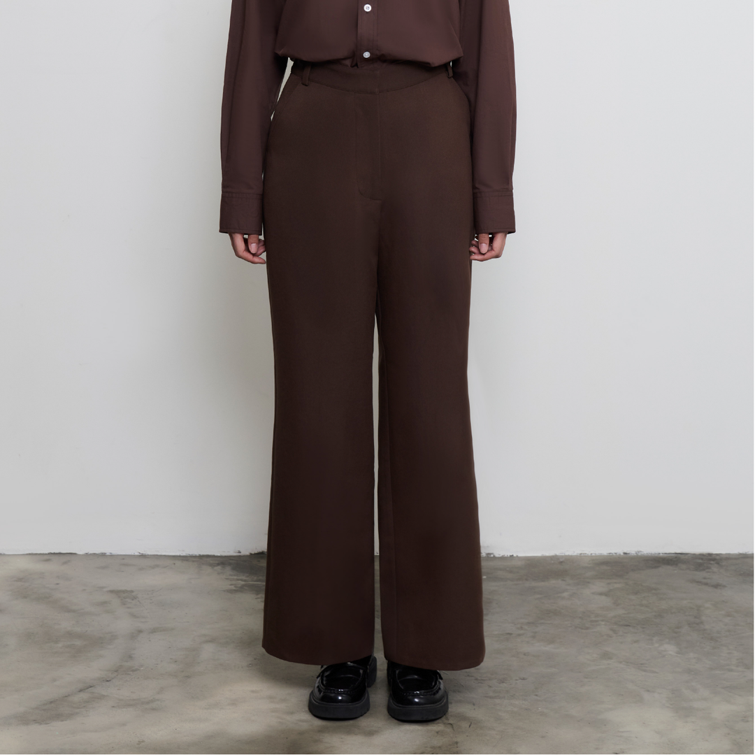 Office Classic Trousers | Espresso Brown