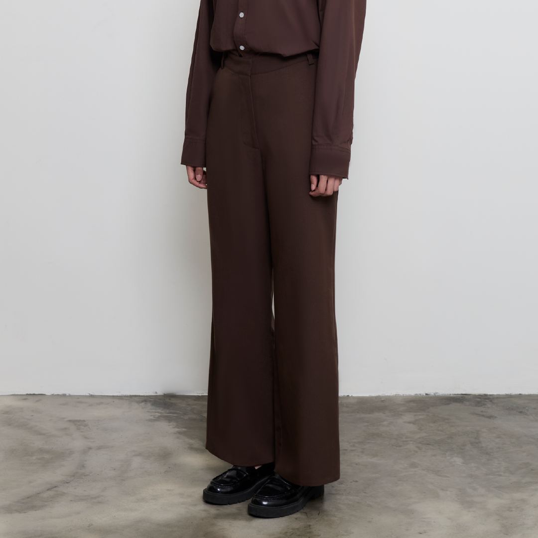 Office Classic Trousers | Espresso Brown