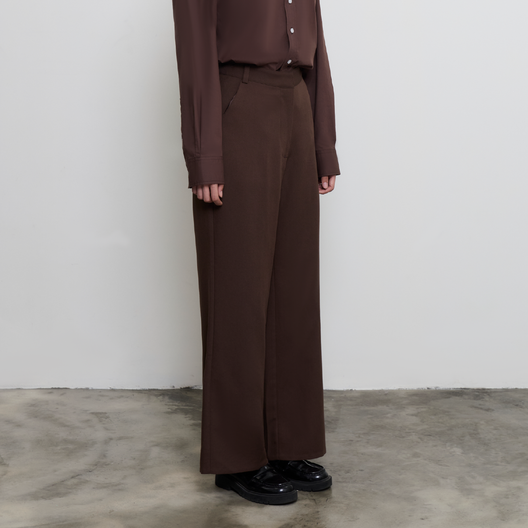 Office Classic Trousers | Espresso Brown
