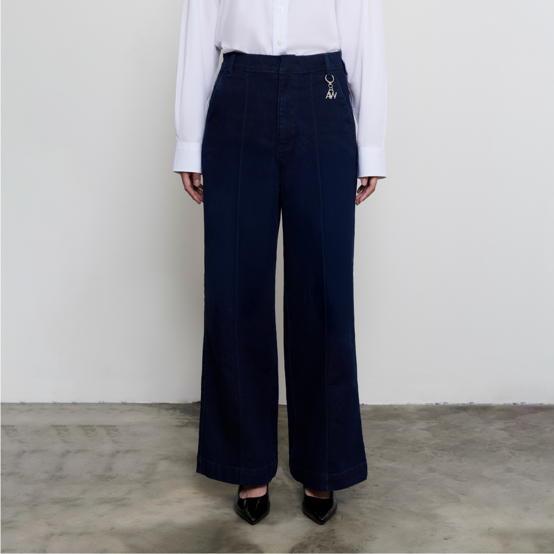 Office Denim Trousers | Indigo