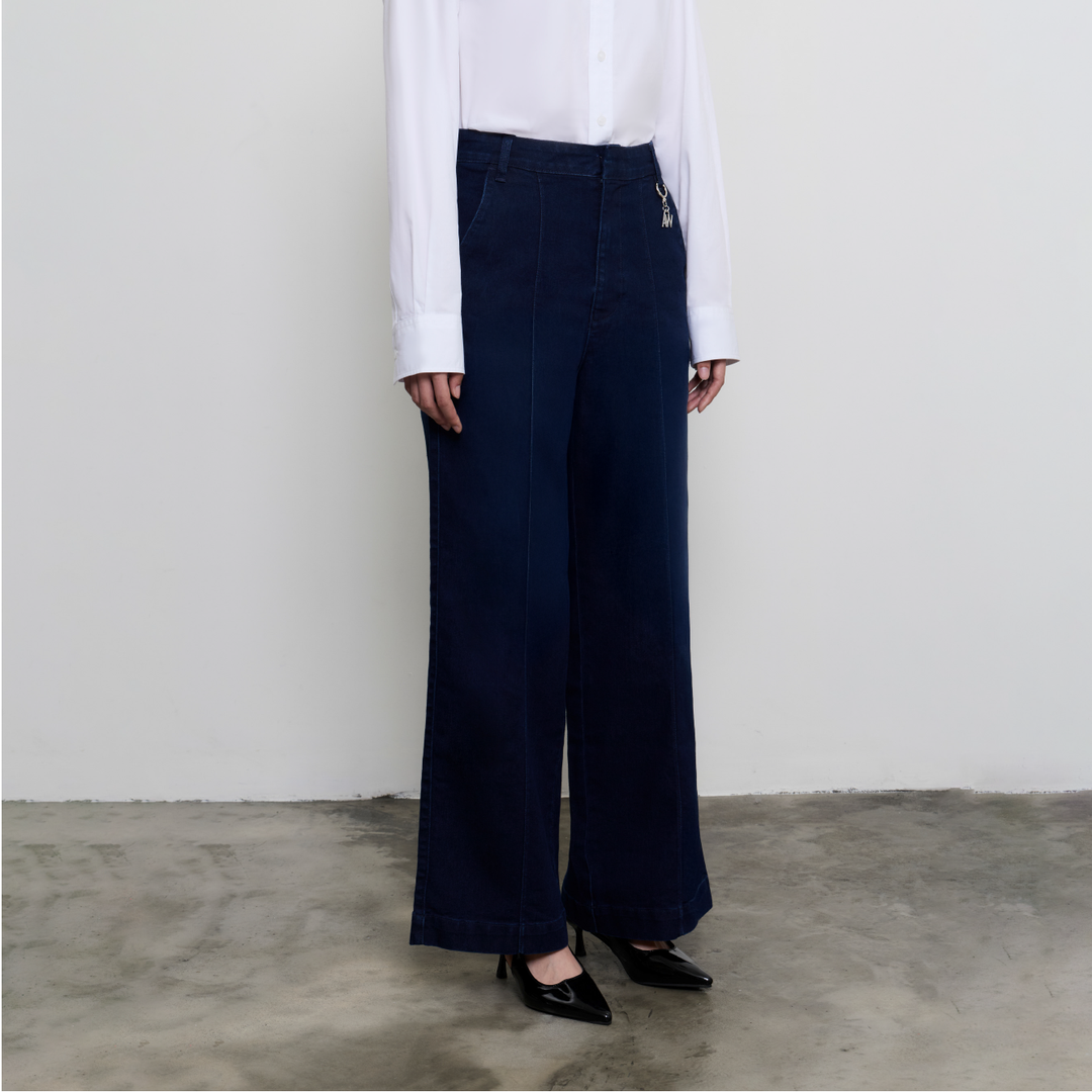 Office Denim Trousers | Indigo