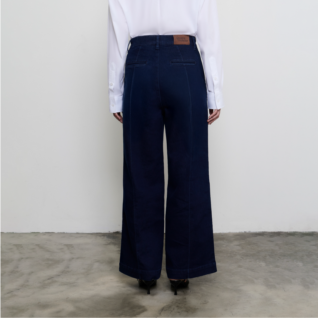 Office Denim Trousers | Indigo