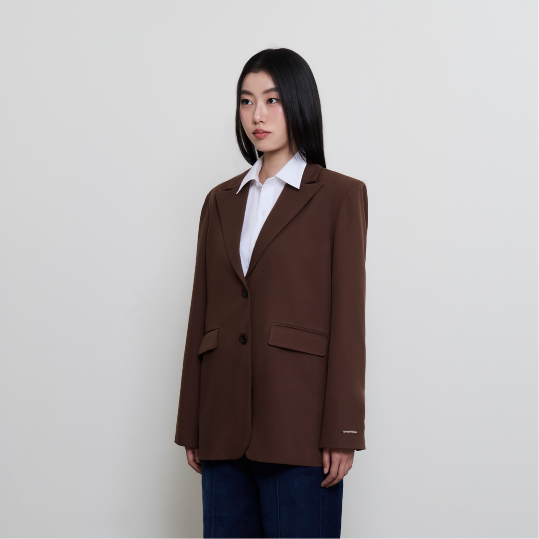 Pitch Perfect Blazer | Espresso Brown